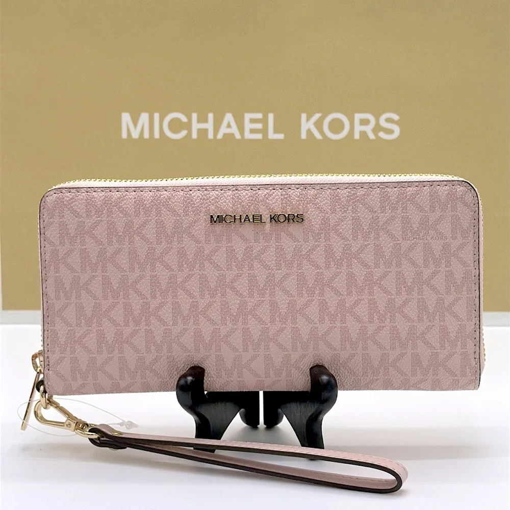 Michael Kors Blush Pink Logo Wristlet